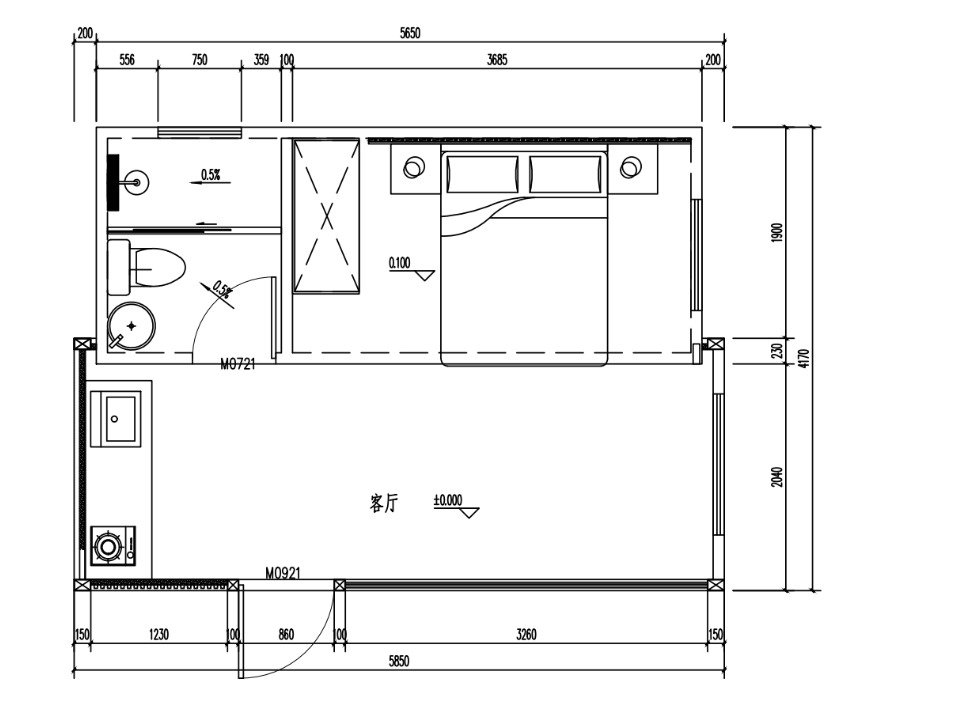 MODUHAUS M01 floor plan